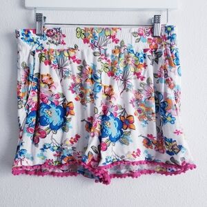 Vera Bradley Floral Preppy Comfort Universal Pj Shorts